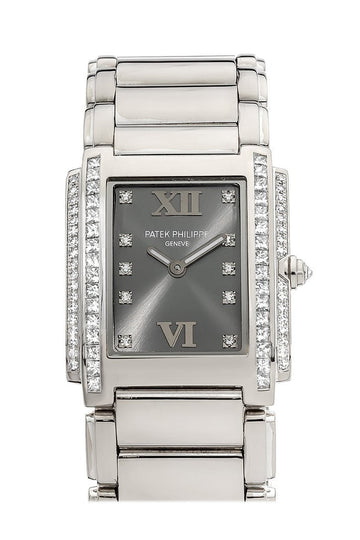Patek Philippe Twenty four Gray Dial 30mm Ladies Watch 4910/20G-010
