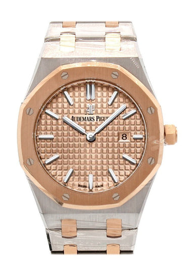 Audemars Piguet Royal Oak 33mm Pink gold-toned Dial 18K Pink Gold with Stainless Steel Ladies Watch 67650SR.OO.1261SR.01