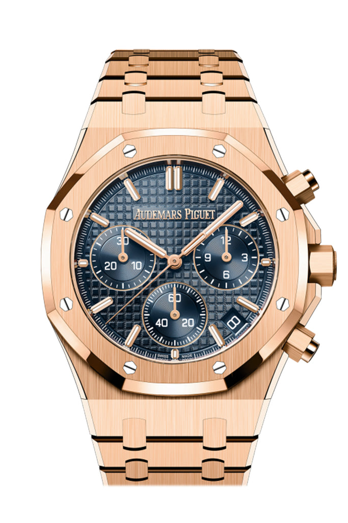 Audemars Piguet Royal Oak Bleu nuit nuage 50 Rose Gold Watch 26240OR.OO.1320OR.05  CP