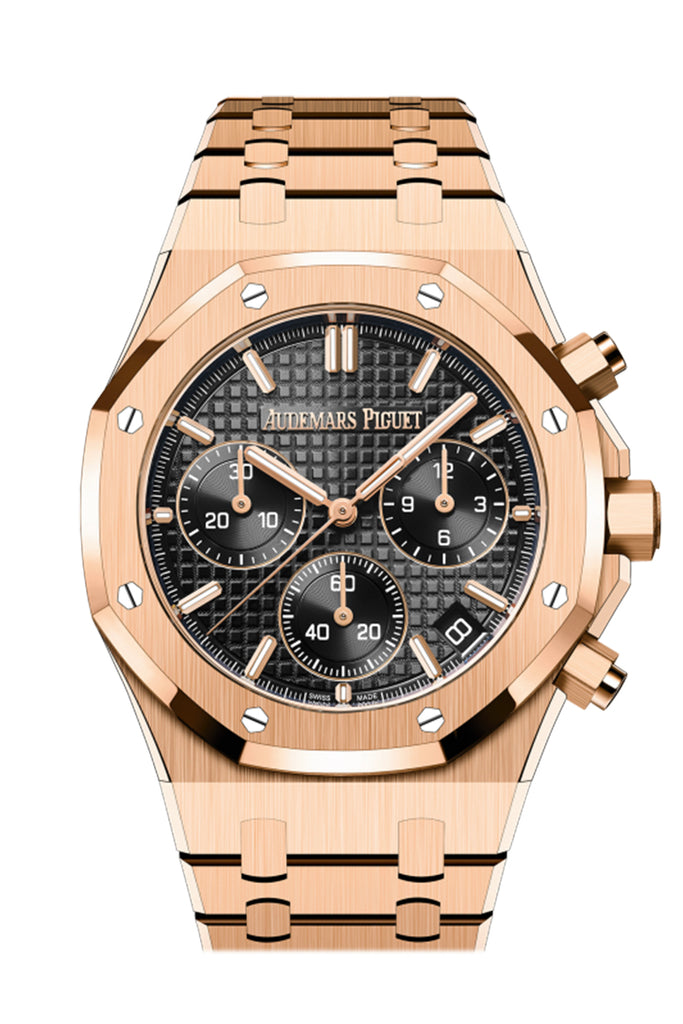 Audemars Piguet Royal Oak Black Rose Gold Watch 26240OR.OO.1320OR.05