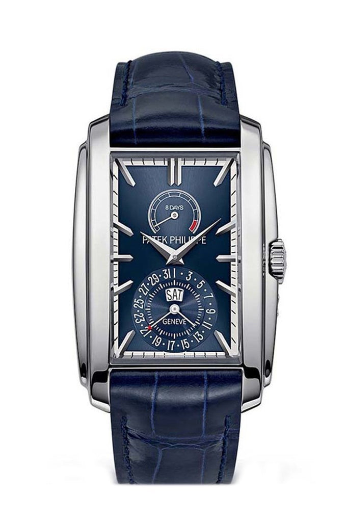 Patek Philippe Gondolo 18kt White Gold Blue Sunburst Dial Men's Watch 5124G-011