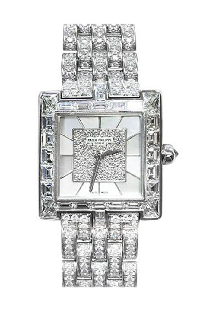 Patek Philippe Ladies Gondola Mother of Pearl Diamond 4875/1G-001 Pre Owned