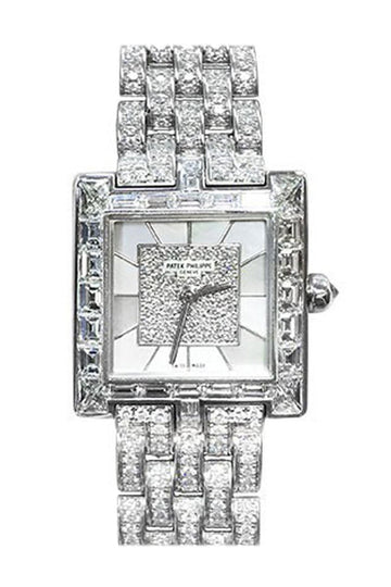 Patek Philippe Ladies Gondola Mother of Pearl Diamond 4875/1G-001 Pre Owned
