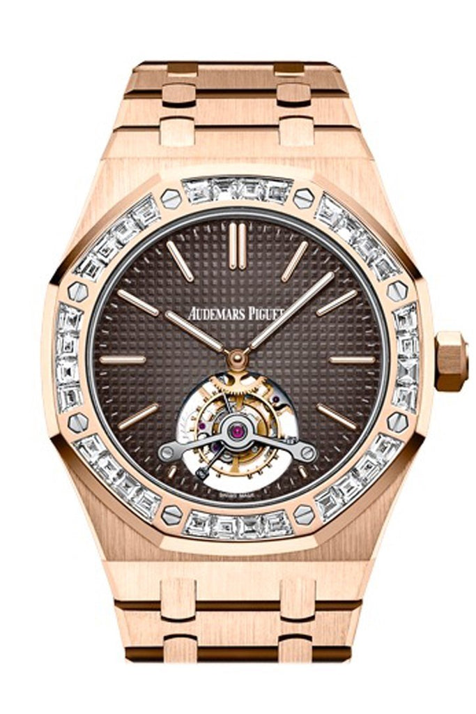 Audemars Piguet Royal Oak 41mm Brown Dial pink Dial 18K Pink Gold Men's Watch 26516OR.ZZ.1220OR.01 DCM